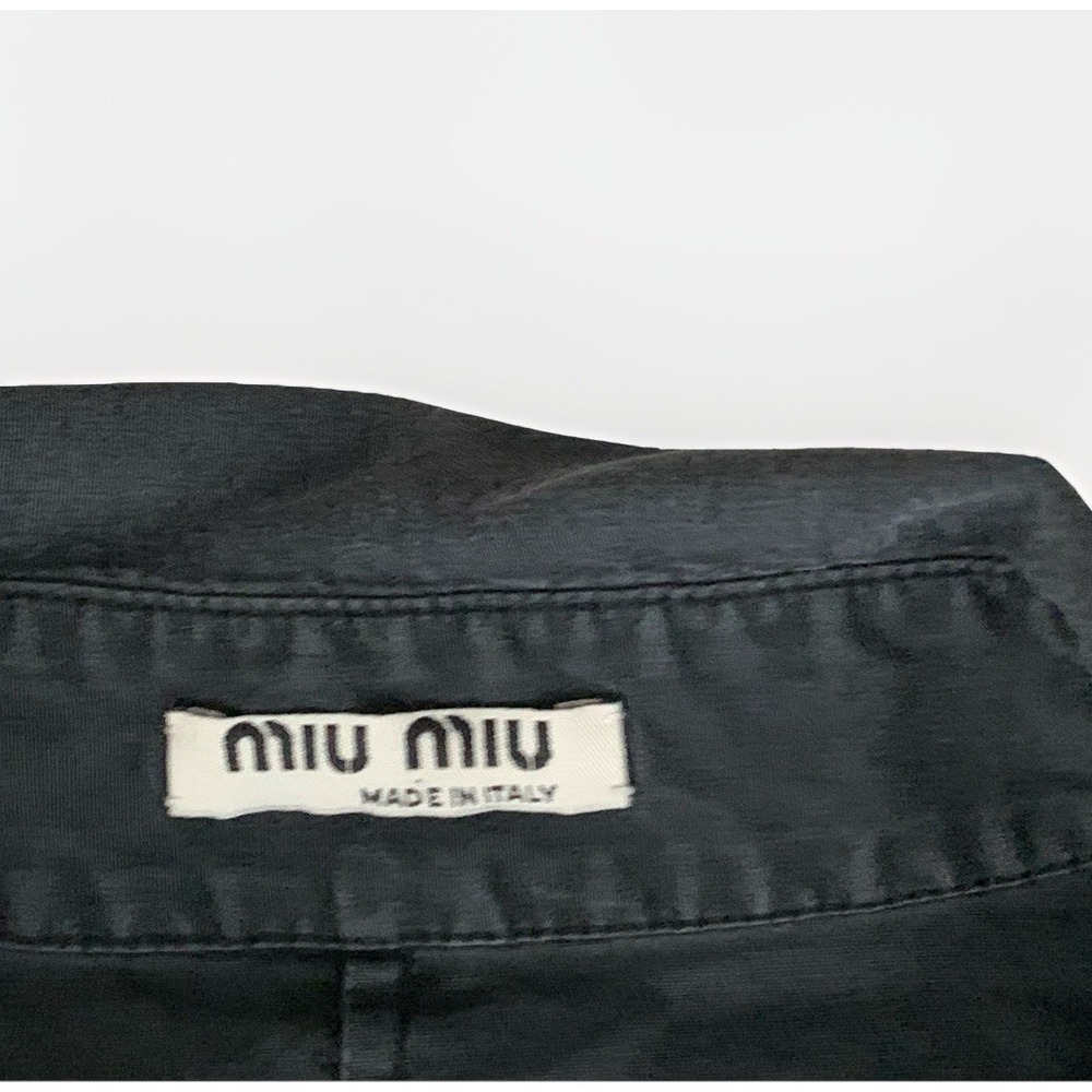 Miu Miu Peplum Button Up Shirt - Picture 7 of 9